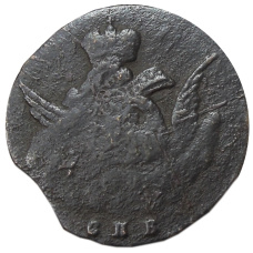 1 копейка 1756 года «Oрел в облаках» — Копия (вид 2)