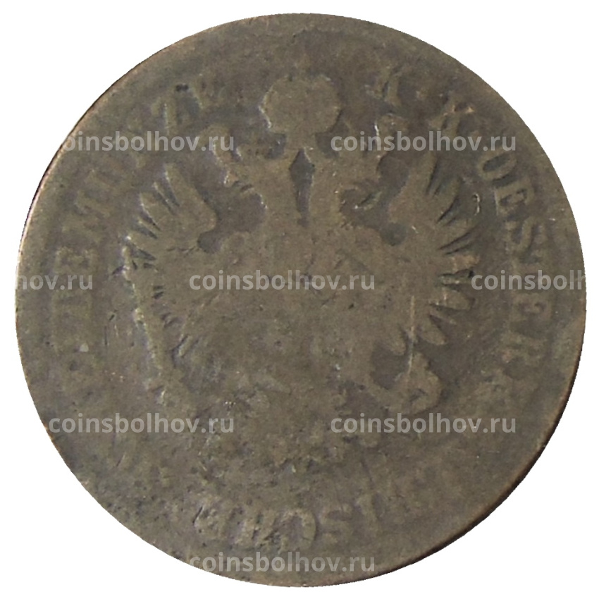 Монета 4 крейцена 1861 года A Австрия (вид 2)