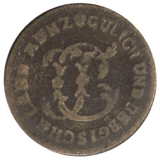 Монета 1/2 стубера 1790 года  Германские государства — Юлих-Берг (реверс)