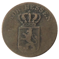 Монета 1/2 крейцера 1826 года Германские государства — Гессен-Кассель (реверс)