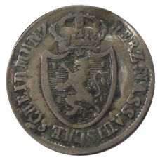 Монета 1/4 крейцера 1813 года Германские государства — Нассау (реверс)