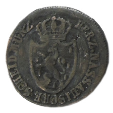 Монета 1/4 крейцера 1811 года Германские государства — Нассау (реверс)