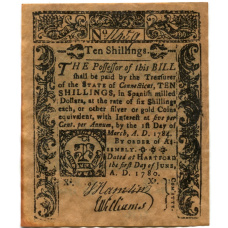 10 шиллингов 1780 года США (Нью-Лондон, Штат Коннектикут) — Копия
