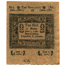 10 шиллингов 1780 года США (Нью-Лондон, Штат Коннектикут) — Копия (вид 2)