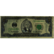 Сувенираня банкнота 2 доллара 2003 года США