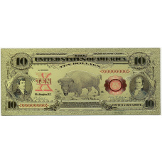 Сувенираня банкнота 10 долларов США