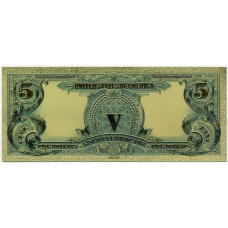 Сувенирная банкнота 5 долларов США (вид 2)