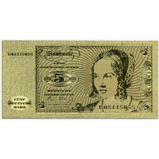 Сувенирная банкнота  5  марок 1980 года Германия