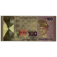 Сувенирная банкнота 100 ринггит Малайзия (вид 2)
