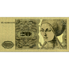 Сувенирная банкнота 20 марок 1980 года Германия (аверс)