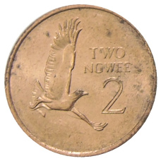 Монета 2 нгве 1983 года Замбия (реверс)