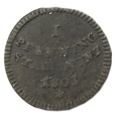 Монета 1 пфенниг 1803 года Германские государства — Аусбург (аверс)