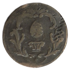 Монета 1 пфенниг 1780 года Германские государства — Аусбург (реверс)