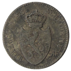 Монета 1 крейцер 1808 года Германские государства — Нассау (реверс)