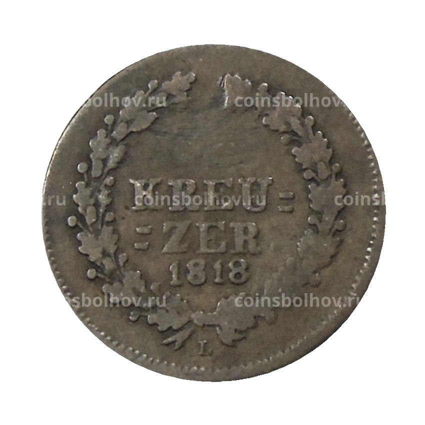Монета 1/4 крейцера 1818 года L Германские государства — Нассау