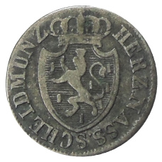 Монета 3 крейцера 1825 года Германские государства — Нассау (реверс)