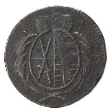 Монета 1 пфенниг 1796 года Германские государства — Саксония (реверс)