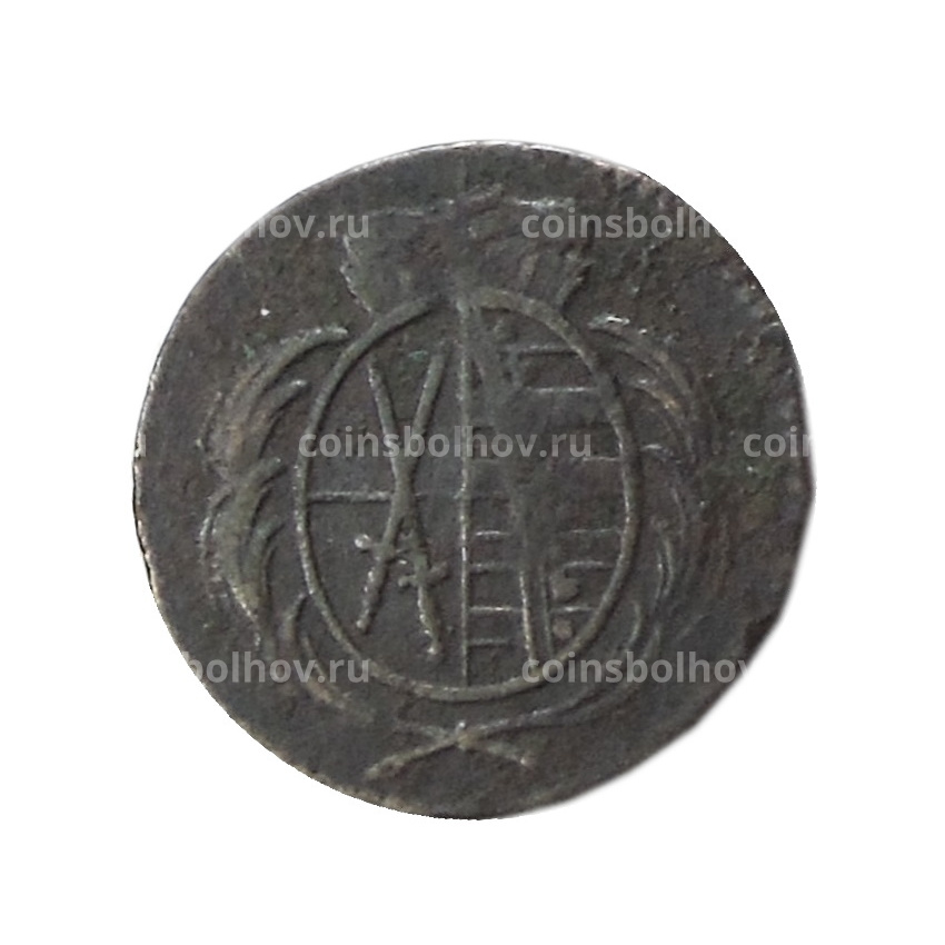 Монета 1 пфенниг 1796 года Германские государства — Саксония (вид 2)