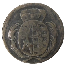 Монета 1 пфенниг 1778 года Германские государства — Саксония (реверс)