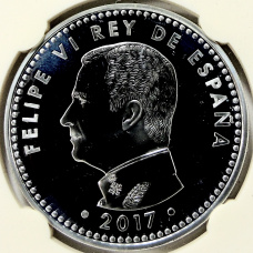 Монета 10 евро 2017 года Испания «Чемпионат мира по футболу 2018, Россия» (в слабе) (реверс)