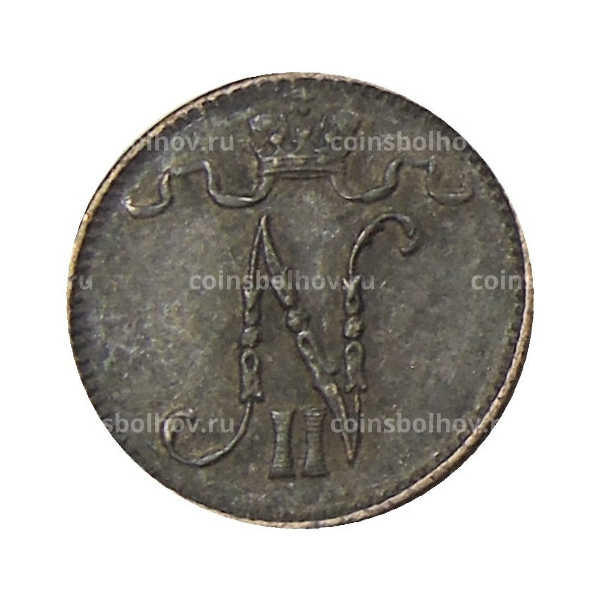 Монета 1 пенни 1911 года Русская Финляндия (вид 2)