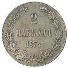 2 марки 1874 года Русская Финляндия — Копия