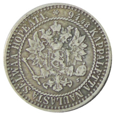 1 марка 1867 года Русская Финляндия — Копия (вид 2)