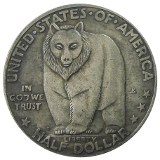 1/2 доллара (50 центов) 1936 года «Мост между Сан-Франциско и Оклендом» США — Копия (аверс)