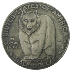 1/2 доллара (50 центов) 1936 года «Мост между Сан-Франциско и Оклендом» США — Копия