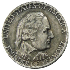 1/2 доллара (50 центов) 1927 года «150 лет штату Вермонт» США — Копия