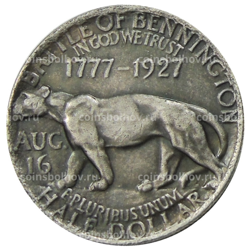 1/2 доллара (50 центов) 1927 года «150 лет штату Вермонт» США — Копия (вид 2)