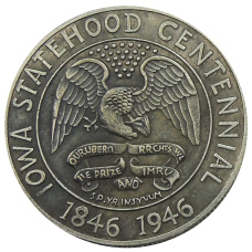 1/2 доллара (50 центов) 1946 года «100 лет штату Айова» США — Копия (аверс)