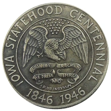 1/2 доллара (50 центов) 1946 года «100 лет штату Айова» США — Копия