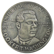 1/2 доллара (50 центов) 1946 года «Боокер Вашингтон» США — Копия (аверс)