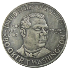 1/2 доллара (50 центов) 1946 года «Боокер Вашингтон» США — Копия