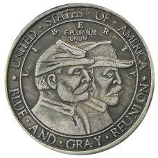 1/2 доллара (50 центов) 1936 года «75 лет Битве при Геттисберге» США — Копия