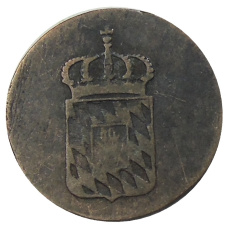 Монета 1 пфенниг 1820 года Германсике государства — Бавария (реверс)