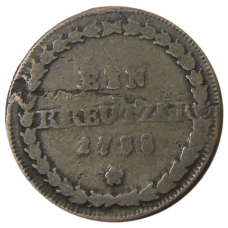Монета 1 крейцер 1788 года Германские государства — Пфальц-Цвейбрюккен (аверс)