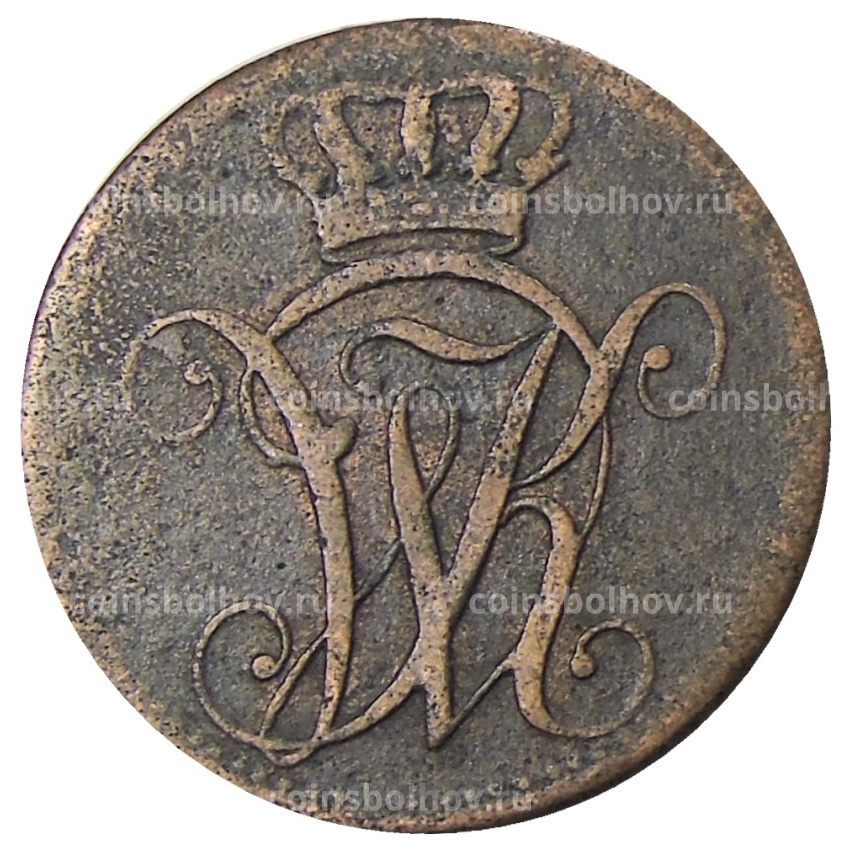 Монета 2 геллера 1818 года Германские государства — Гессен-Кссель (вид 2)