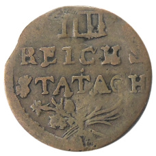 Монета 12 геллеров 1792 года Германские государства — Ахен (аверс)