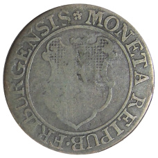 Монета 1/2 батцена 1797 года Швейцария — Фрибур (реверс)