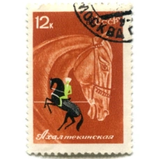 Марка «Породы лошадей — Ахалтекинская»