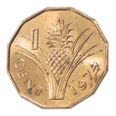 Монета 1 цент 1974 года Свазиленд (аверс)