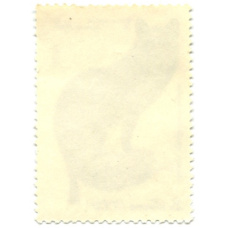 Марка «Ценные породы пушных зверей — Лисица серебристо-черная» 1980 год (вид 2)