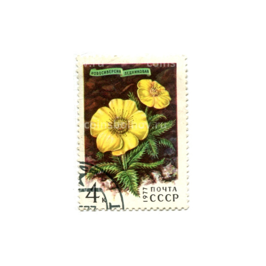 Марка «Новосиверсия ледниковая» 1977 год