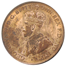 1 пенни 1925 года Австралия — Копия (вид 2)