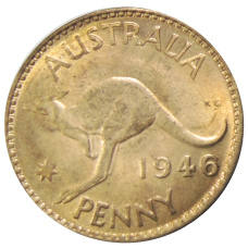 1 пенни 1946 года Австралия — Копия