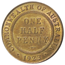 1/2 пенни 1923 года Австралия — Копия