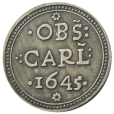3 гроша 1645 года Польша — Копия (вид 2)