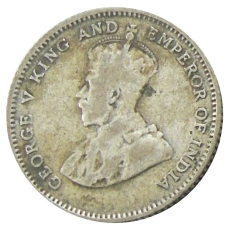 Монета 10 центов 1926 года Стрейтс Сетлментс (реверс)